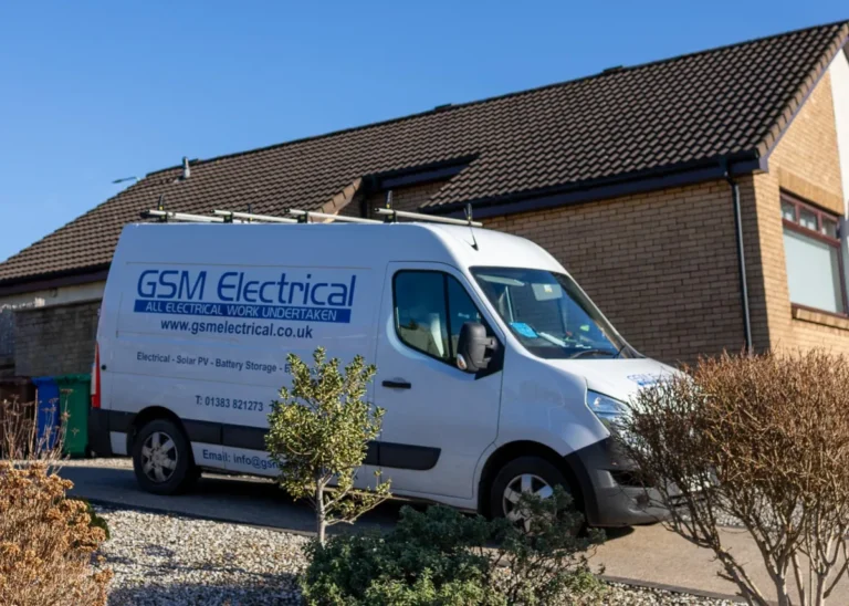 GSM Electrician near me outside a home dalgety Bay
