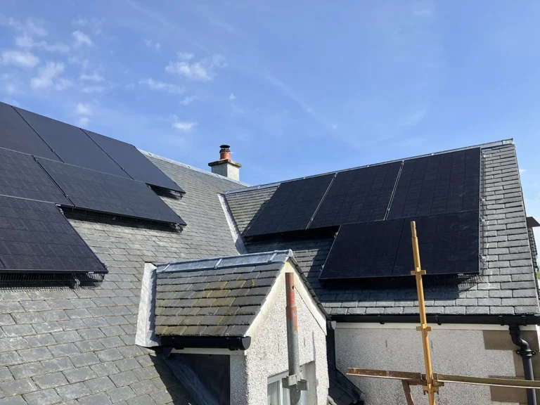 Solar Panels Fife on l shaped roof